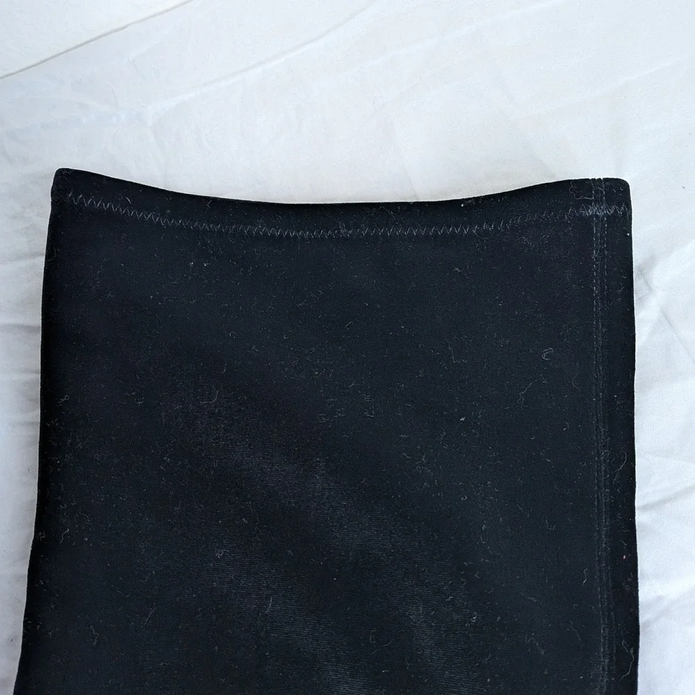 INC International Concepts Rikkie Black Velvet Over The Knee Boots Size 11